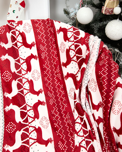 Royalfashion Vánoční deka Přehoz na postel 160x200