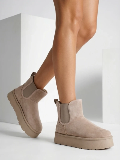 Royalfashion Dámské krátké boty Nomas a'la snow boots