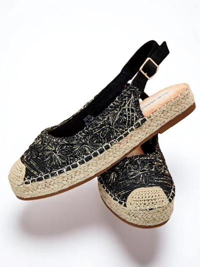 Royalfashion Dámské espadrilky s ozdobnou výšivkou