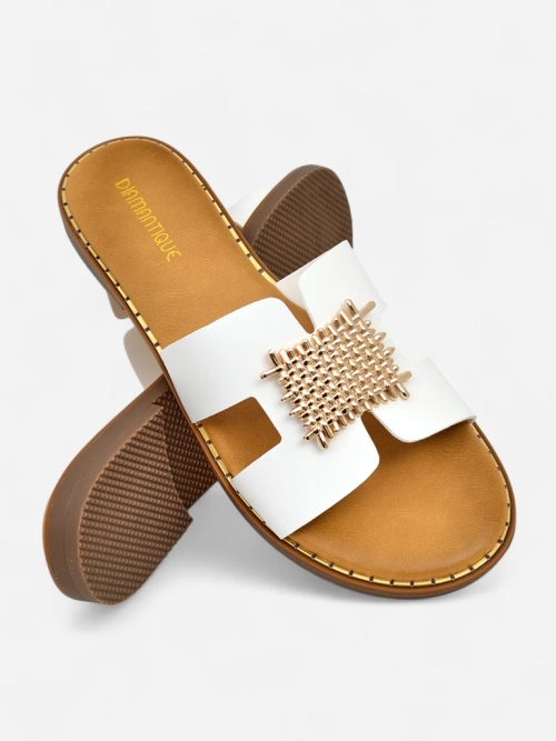 Royalfashion жіночі шльопанці з декором Crattes