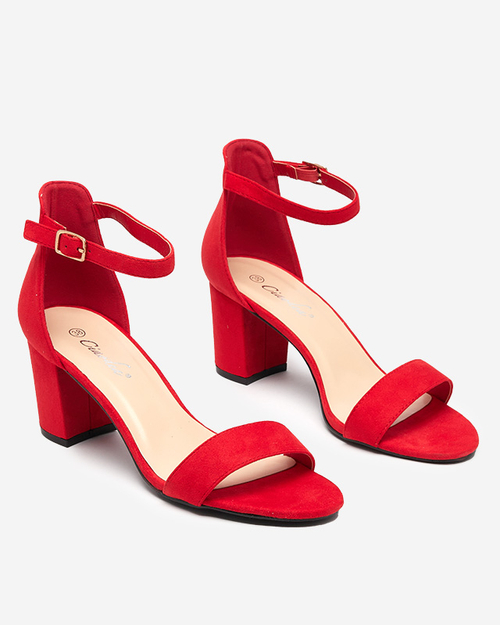 Червоні жіночі босоніжки на підборах Elita - Взуття