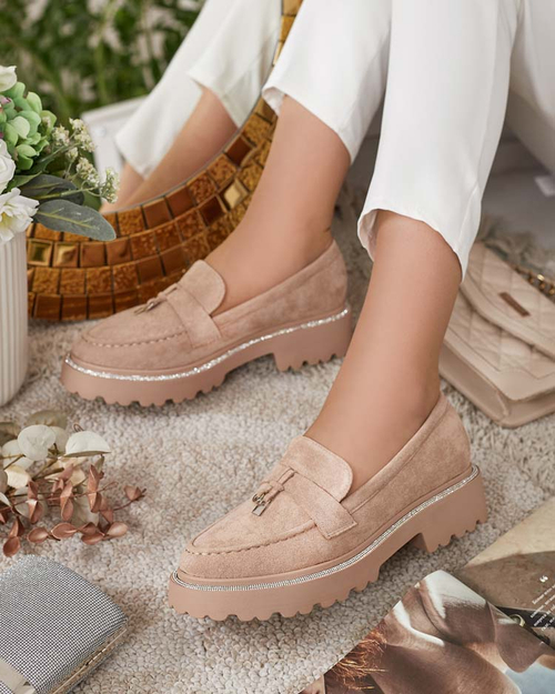 Royalfashion Жіночі мокасини з цирконами Ali