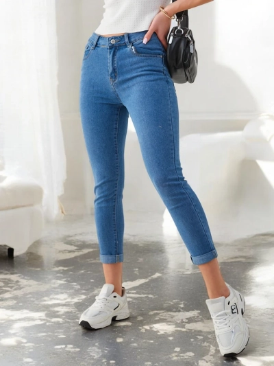 Royalfashion Damské bavlněné tapered džíny
