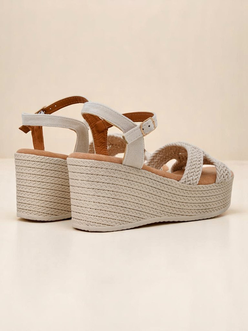 Royalfashion Жіночі босоніжки на танкетці плетені Sunny Day