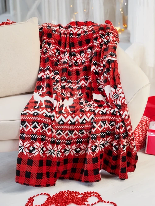 Рождественский плед Royalfashion 200x220