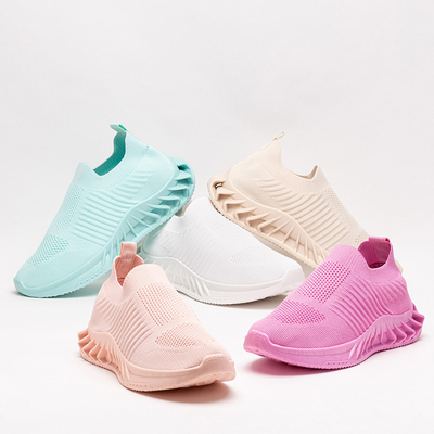 Dinging bílé slip-on dámské sportovní boty - Obuv