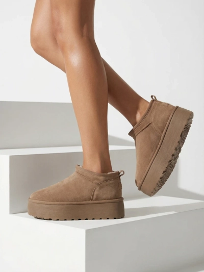 Royalfashion Dámské krátké boty a'la snow boots Ozozi