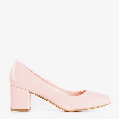 Рожеві жіночі лаковані туфлі на підборах Sofronia - Взуття