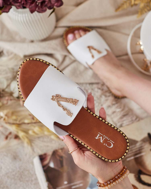 Royalfashion Жіночі шльопанці з екошкіри Cemenna