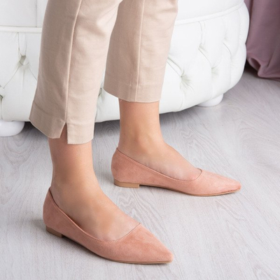 Růžové baleríny s nosem Revissel&#39;s Toe - Obuv 1