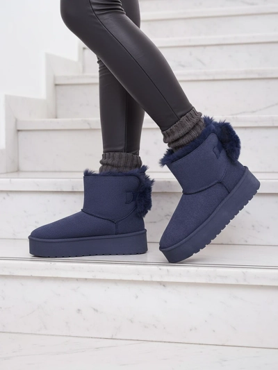Royalfashion Dámské boty a'la snow boots in black Goroggo