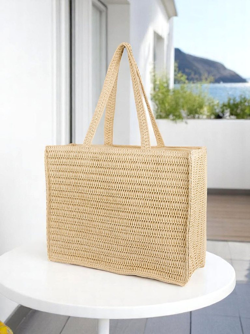 Royalfashion Велика жіноча солом'яна сумка Paris Milano Large