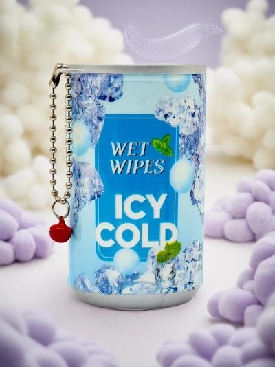 Hydratační ubrousky v dekorativním balení ICY COLD 30 ks