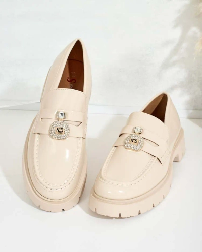 Royalfashion Жіночі лаковані мокасини Bemies