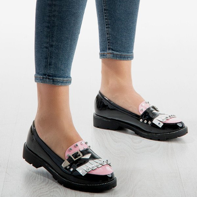 Černé mokasíny s ozdobami Gwadalaha - Obuv 1