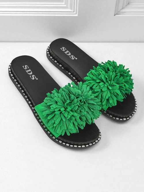 Royalfashion Жіночі шльопанці на плоскій підошві Flora Blide