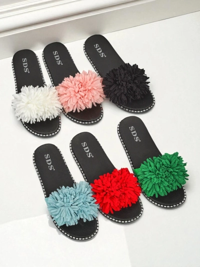 Royalfashion Жіночі шльопанці на плоскій підошві Flora Blide