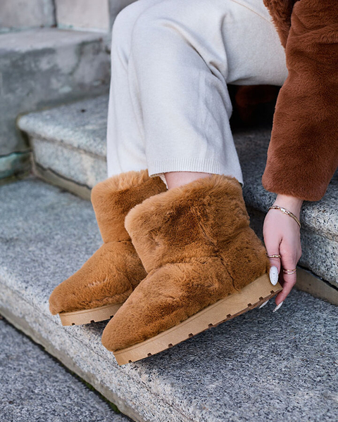 Dámské sněhule ve velbloudí barvě Ottola- Obuv