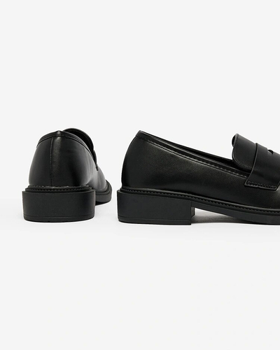Royalfashion Класичні жіночі чорні мокасини Ojeri