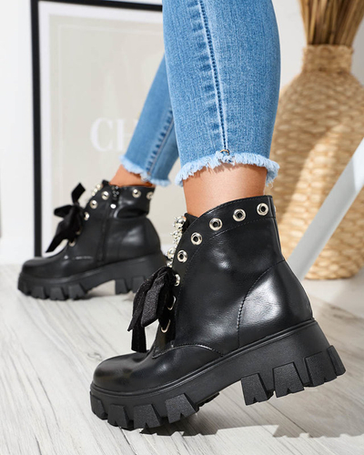 Чоботи жіночі чорні Selpo- Workers Shoes