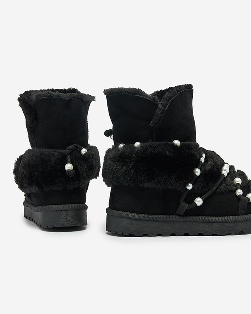 Royalfashion Жіночі снігоступи з перлами Cuvilav