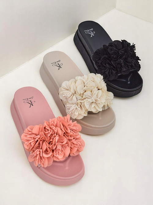 Royalfashion Жіночі сандалі з маленькими квітами Frezja