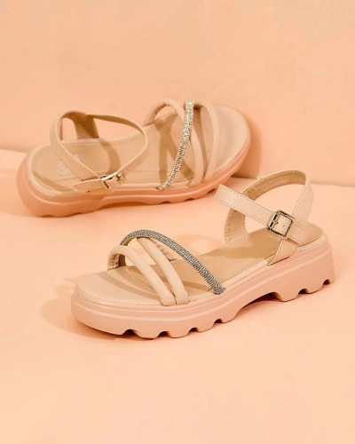 Royalfashion Жіночі босоніжки з цирконію Ofavle