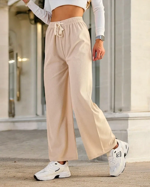 Жіночі широкі ребристі штани Royalfashion