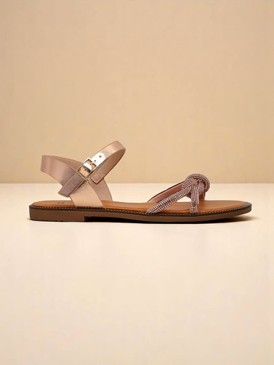 Royalfashion Dámské sandály s ozdobnými цирконии Bella Shine
