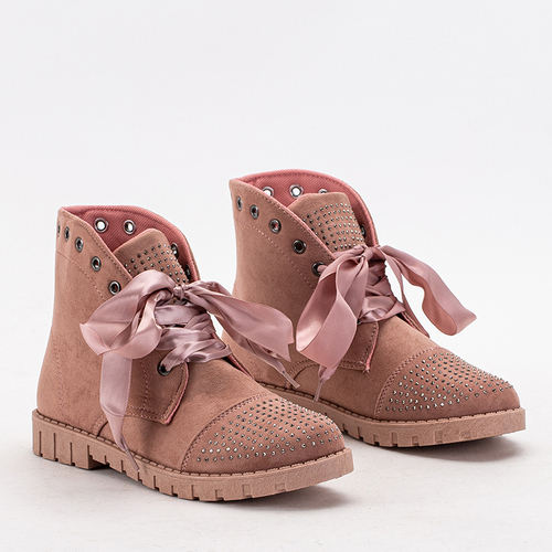 Рожеві жіночі черевики з оздобленням Segadi