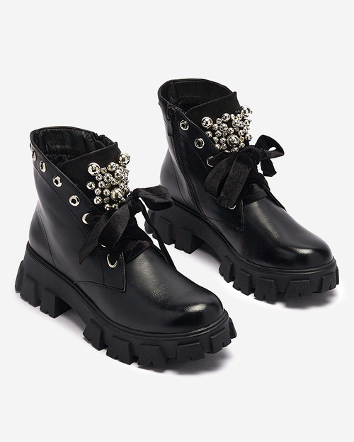 Чоботи жіночі чорні Selpo- Workers Shoes