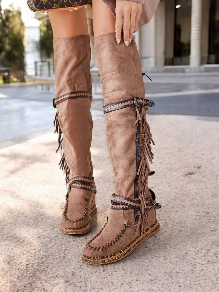 Dámské nadkolenní boty Royalfashion Eliferse