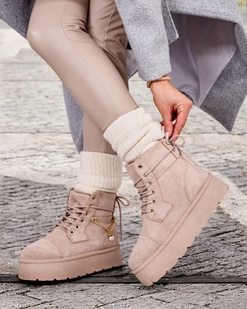 Жіночі черевики Woruces на шнурівці Royalfashion