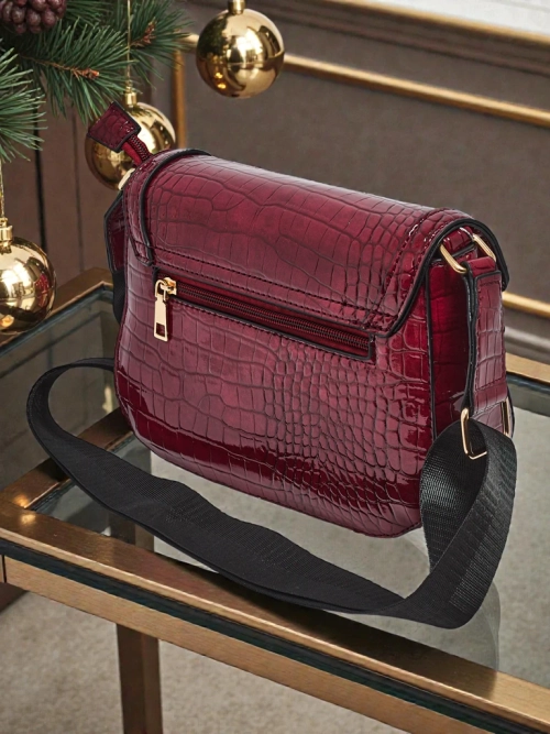 Жіноча Сумка Aurora Бордова Екологічна Шкіряна Елегантна