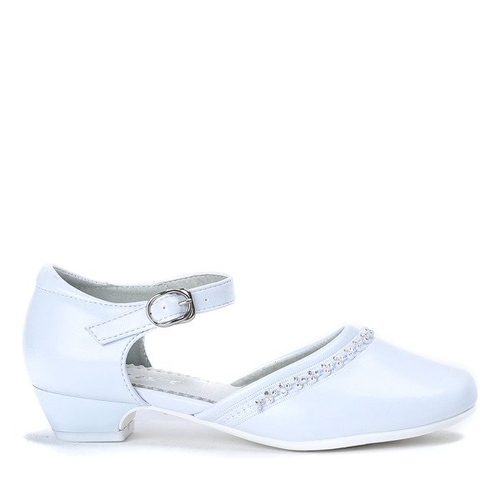 Взуття білої дівчини з цирконами Alennia - Взуття 1