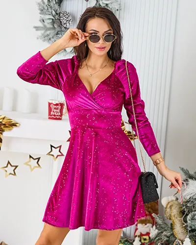 Royalfashion Dámské šaty s rhinestonem