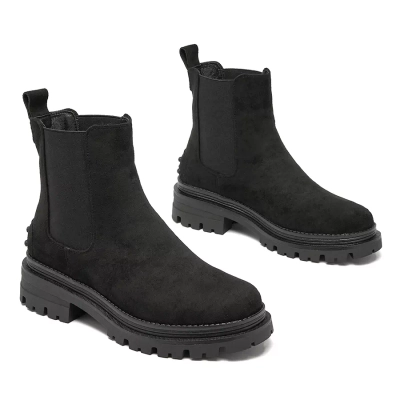 Royalfashion Černé dámské zateplené boty Comfy Walk