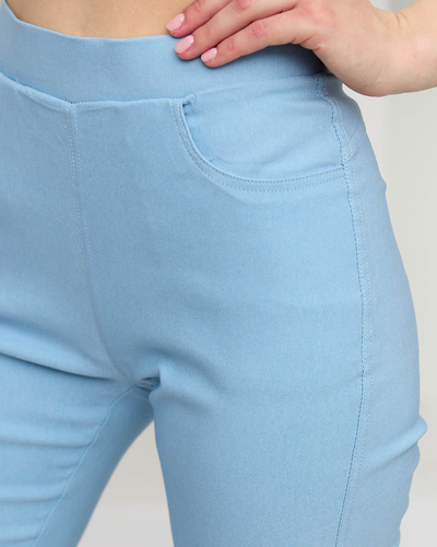 Сині жіночі трегінси 3/4 довжини - Одяг