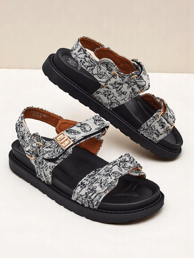Royalfashion Dámské sandály s potiskem Aloe