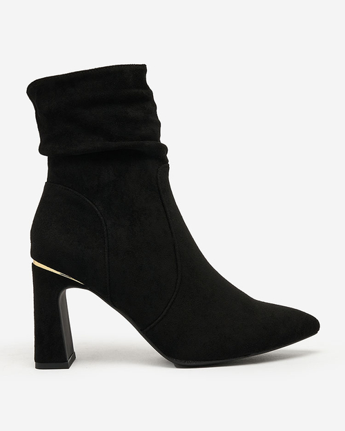 Royalfashion Чорні жіночі черевики Aharha на шпильці