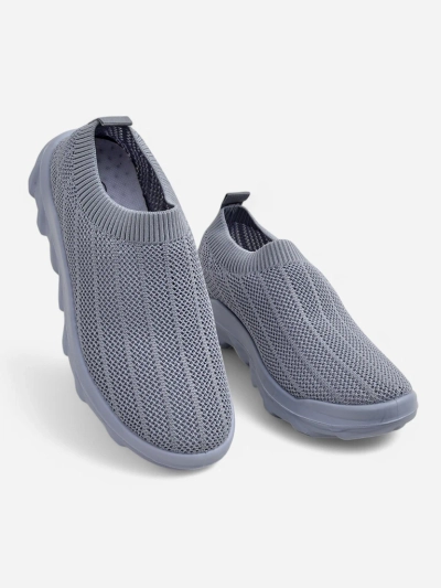 Dámské tenisky holubí šedé Silvana - pohodlné boty slip-on do města