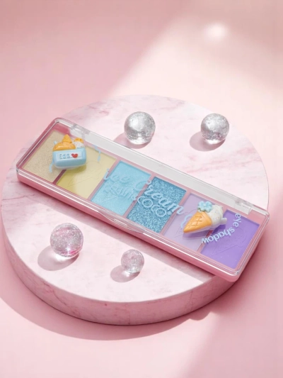 Kevin&Coco Palette 6 очей тіней з блиском Ласощі