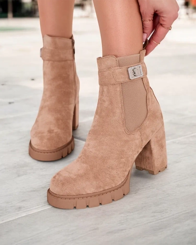 Dámské kotníkové boty Royalfashion na podpatku Effo