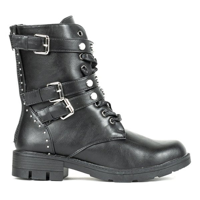 Чорні берци з прикрасами Federica - Взуття