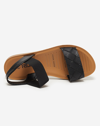 Dámské černé sandály s elastickým Astroo- Footwear