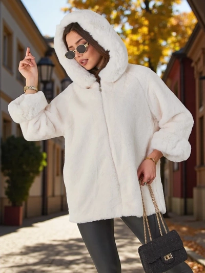 Пальто из искусственного меха Royalfashion для женщин