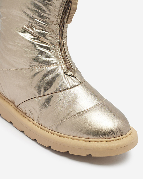 Рожево-золотисті жіночі черевики а-ля снігоступи Tirigga- Footwear