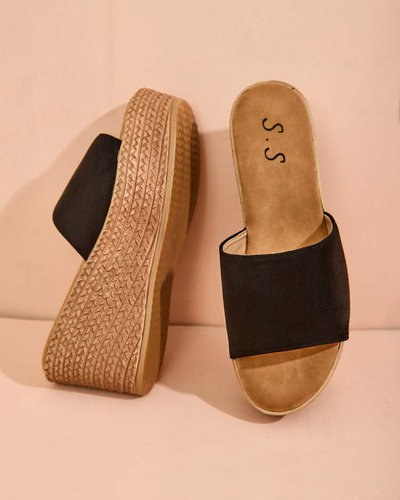 Royalfashion Жіночі шльопанці на платформі та якорі Albavia