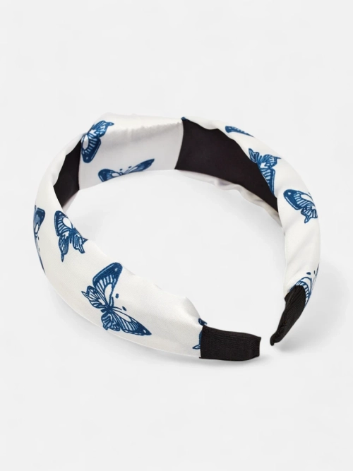 Royalfashion Пов'язка для волосся в клітинку з метеликами Butterfly Weave