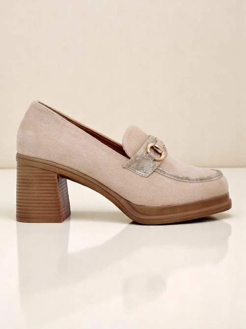 Royalfashion жіночі лофери на стійкому каблуці Apareus